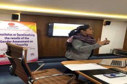 Consultation on Ope rationalizing the results of the Gender Assessment on the Social Security