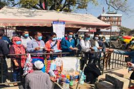 Campaign in 16 Major Buspark of Nepal about safety measures of COVID-19